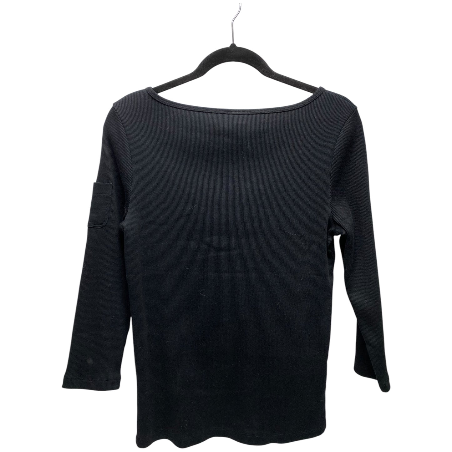 Top Long Sleeve By Lauren By Ralph Lauren In Black, Size: M