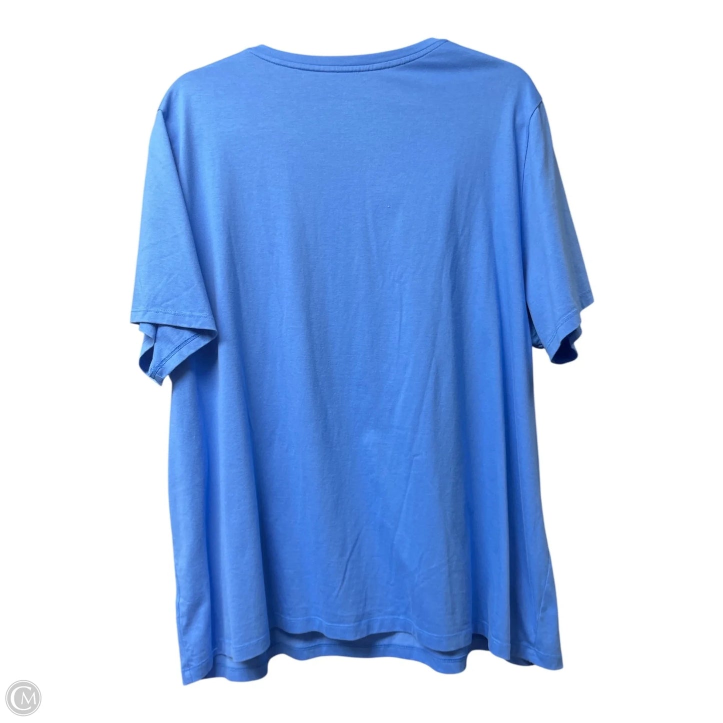 Top Short Sleeve Basic By Lands End In Blue, Size: 2x