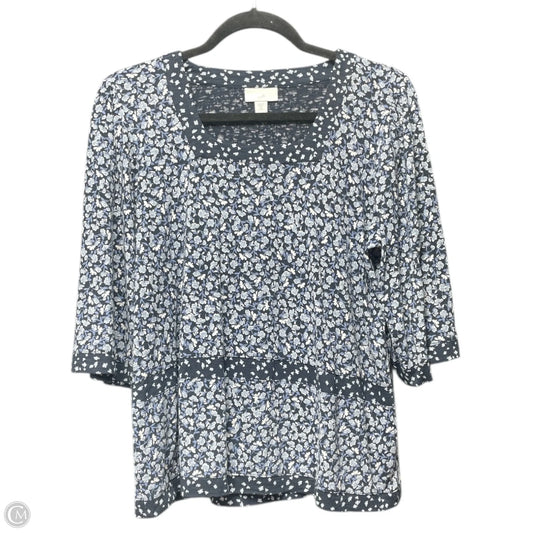 Top Long Sleeve By J. Jill In Blue, Size: Xsp
