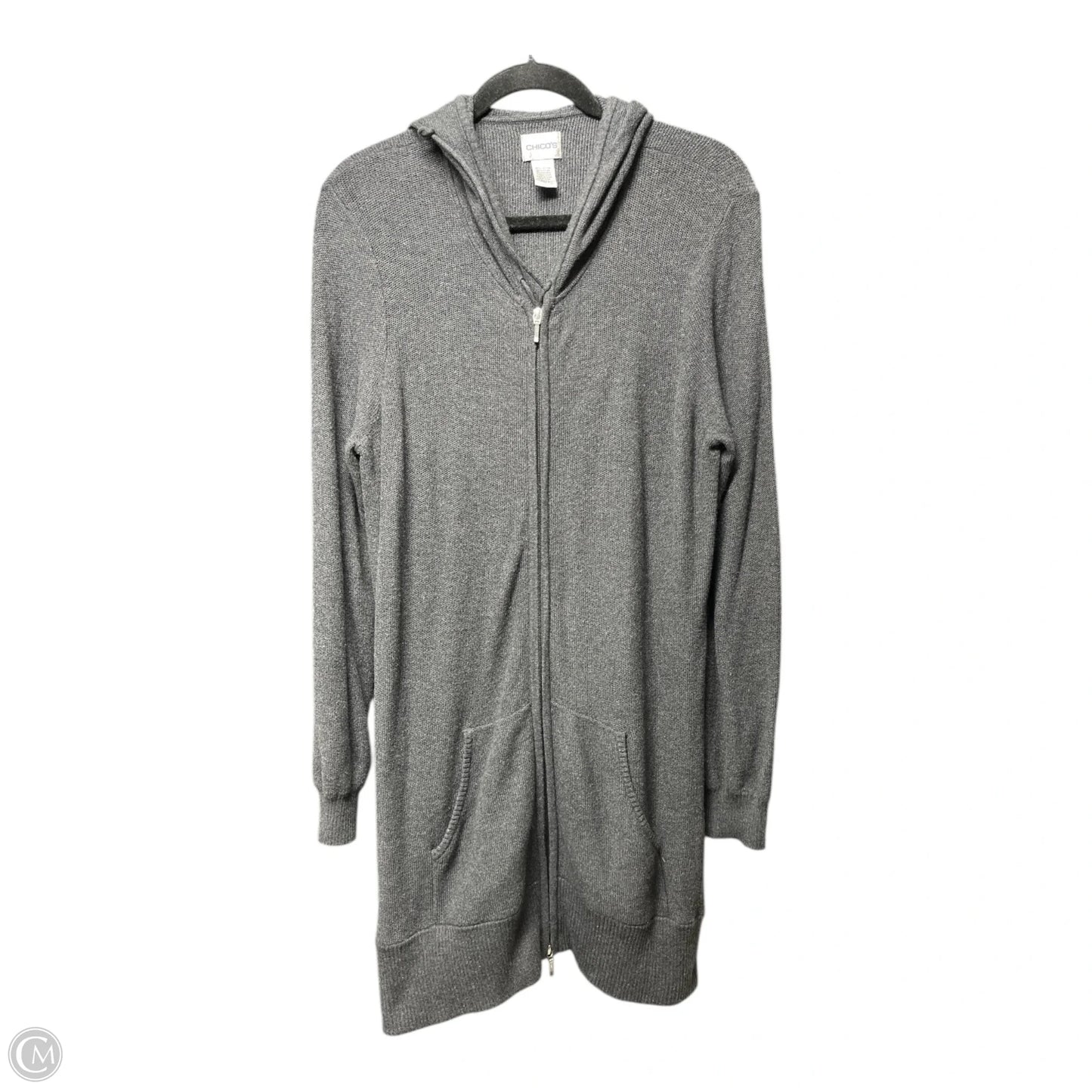 Jacket Other By Chicos In Grey, Size: L