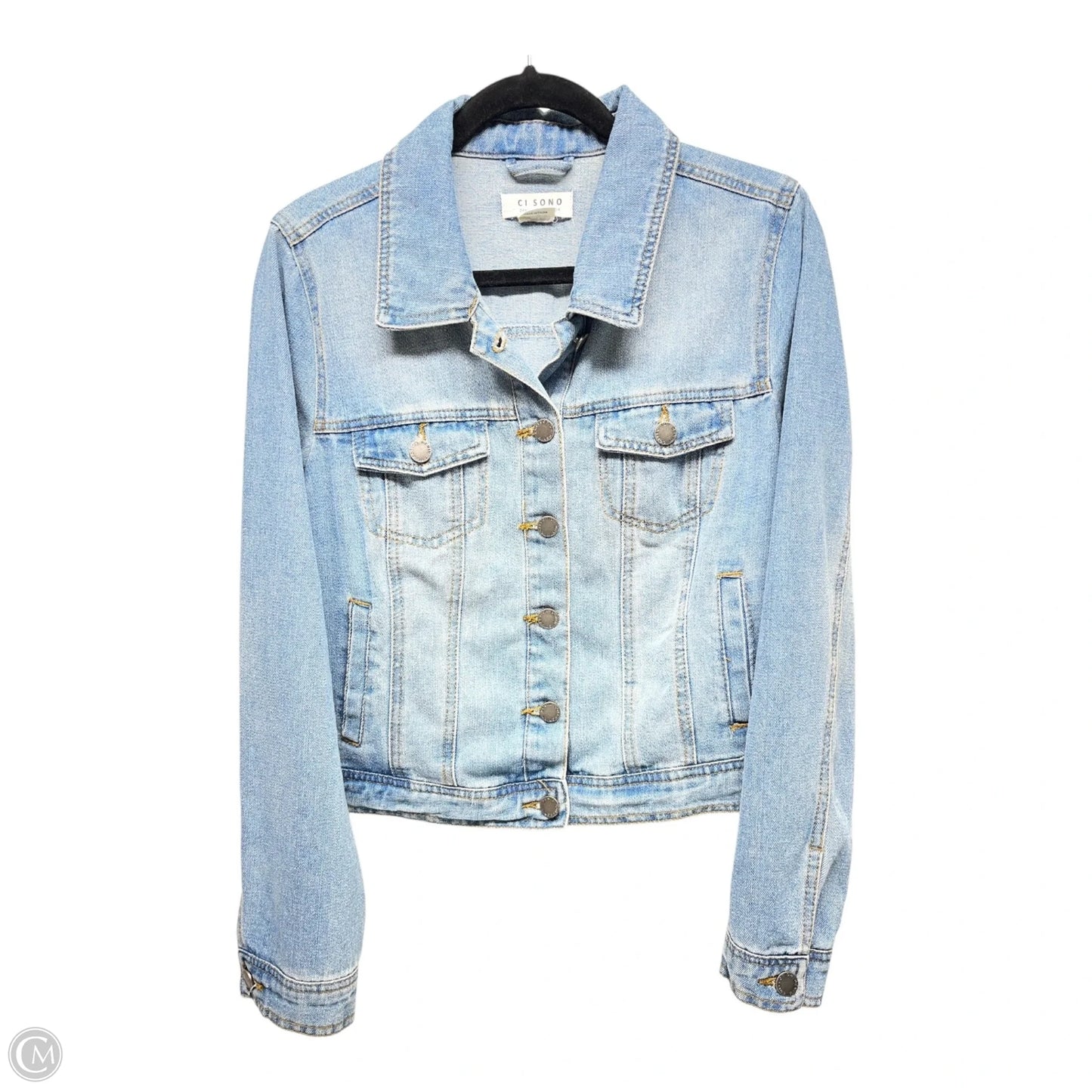 Jacket Denim By Ci Sono In Blue, Size: L