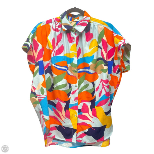 Top Short Sleeve By Jodifl In Multi-colored, Size: S