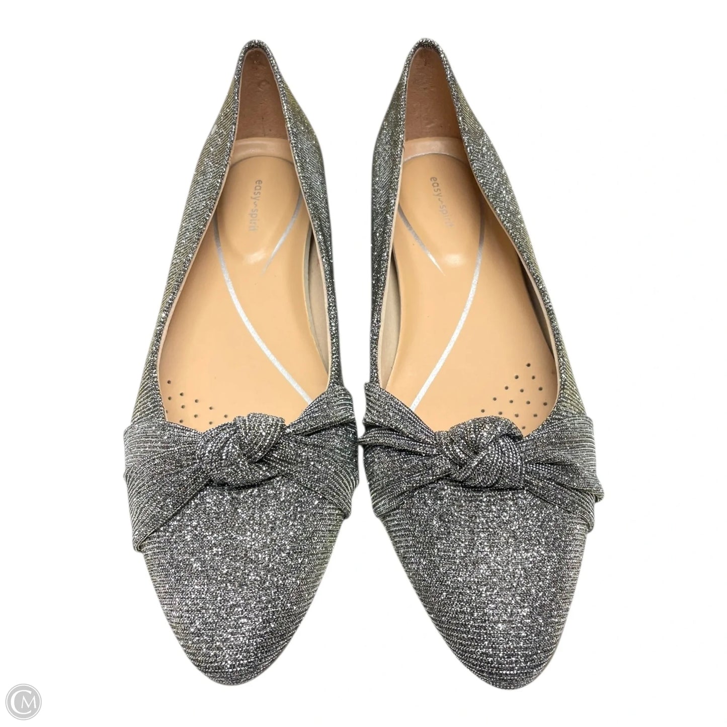 Shoes Flats By Easy Spirit In Silver, Size: 7