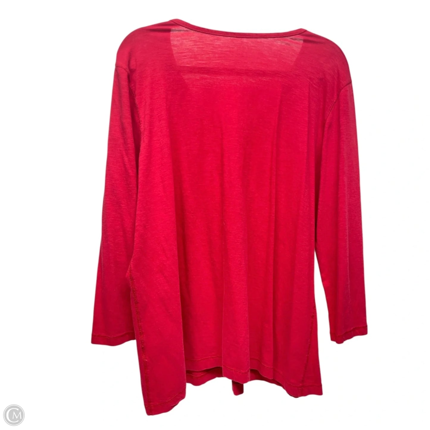 Top Long Sleeve By Van Heusen In Red, Size: Xxl