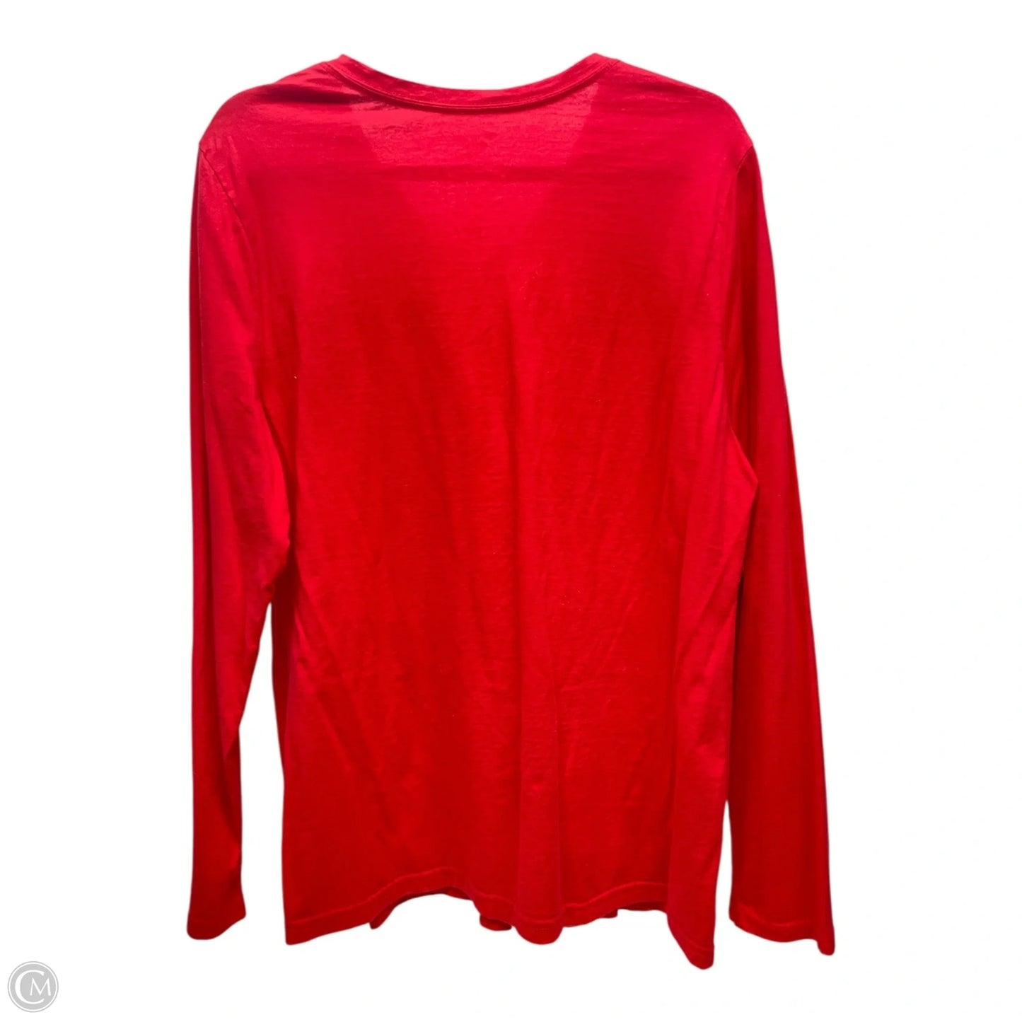 Top Long Sleeve By Faded Glory In Red, Size: 2x