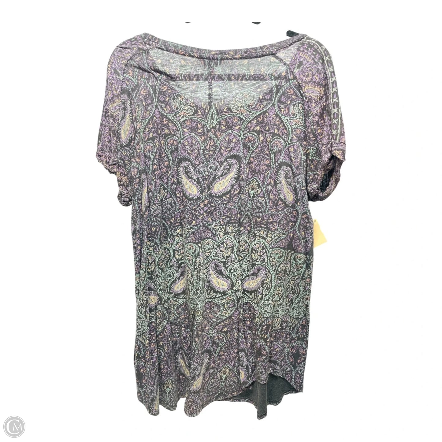 Top Sleeveless By Lucky Brand In Black & Purple, Size: 1x