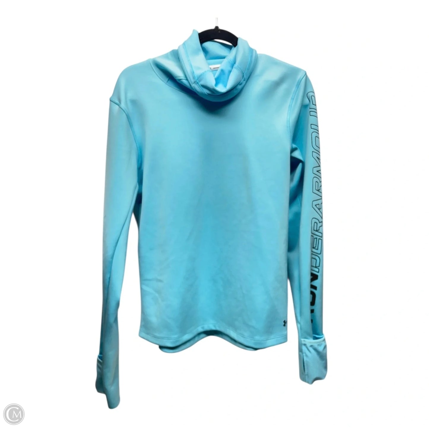 Athletic Sweatshirt Collar By Under Armour In Blue, Size: L