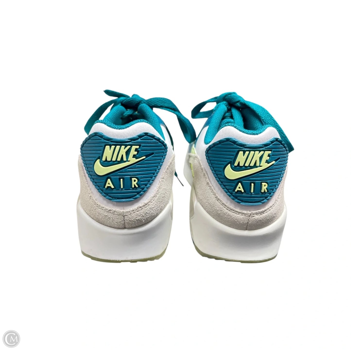 Shoes Sneakers By Nike In Green & White, Size: 7.5