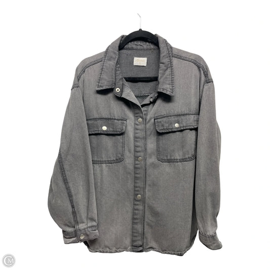 Jacket Denim By MISS POSH  In Black, Size: L