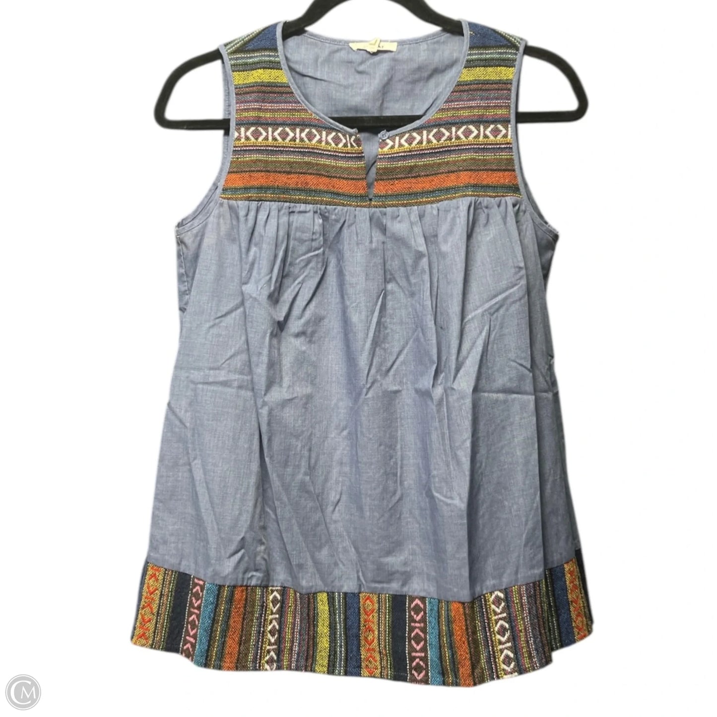 Top Sleeveless By Pleione In Blue, Size: Xs