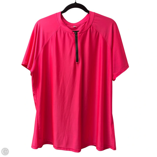 Top Short Sleeve By Clothes Mentor In Pink, Size: 2x