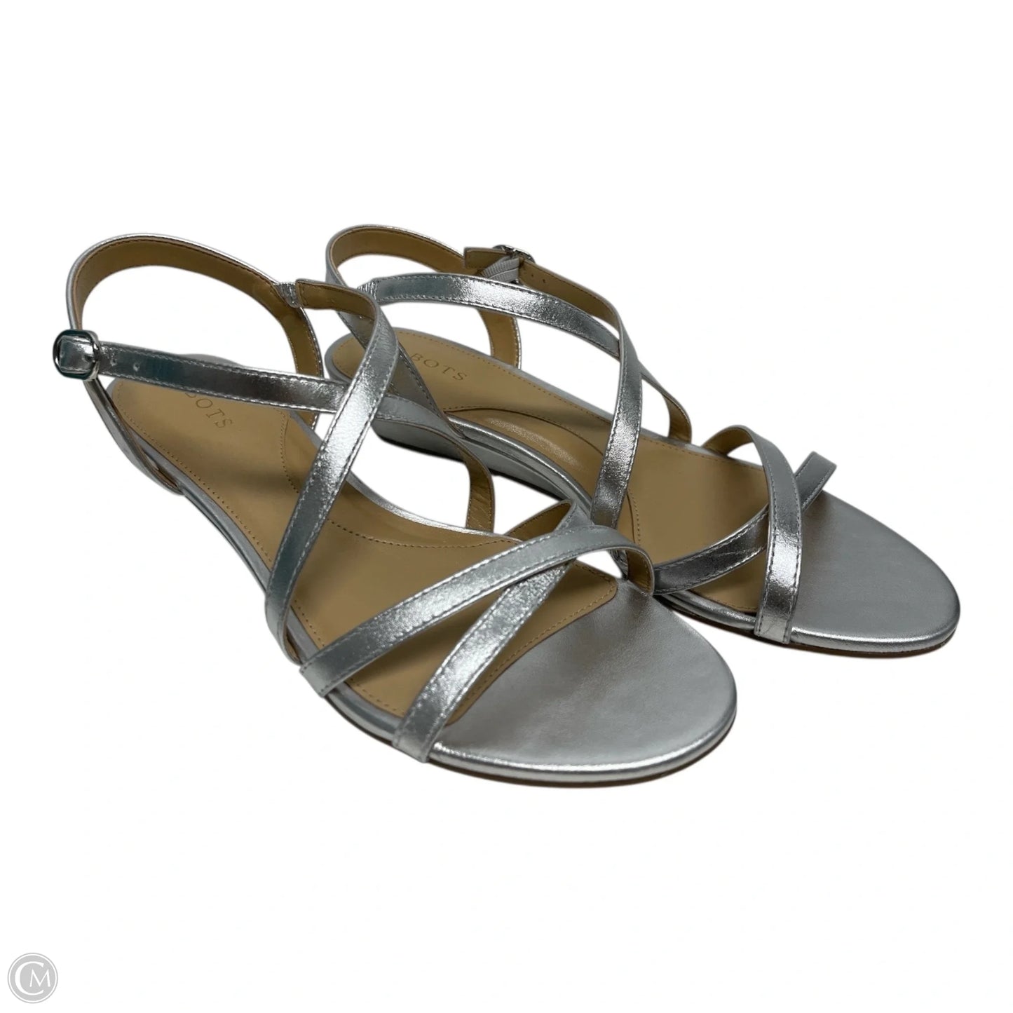 Shoes Flats By Talbots In Silver, Size: 7.5