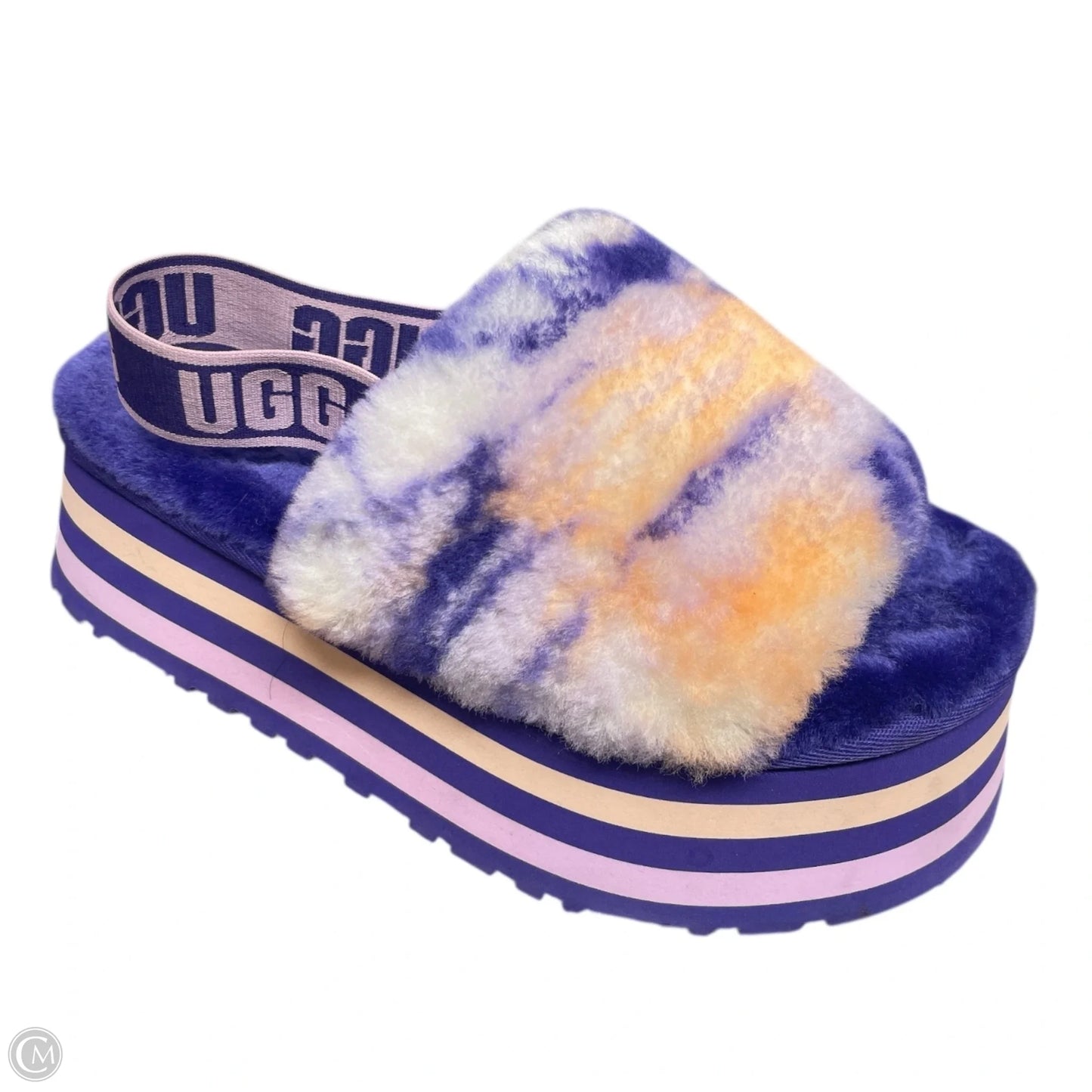 Sandals Designer By Ugg In Purple, Size: 8