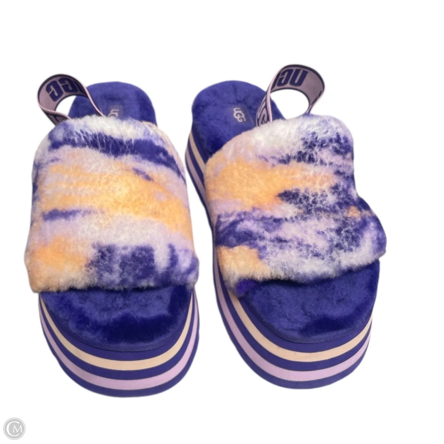 Sandals Designer By Ugg In Purple, Size: 8