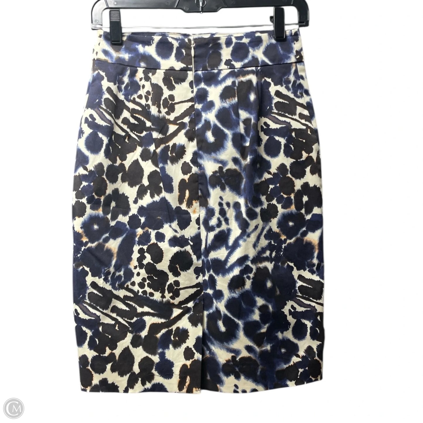 Skirt Set 2pc By Ann Taylor In Blue & Cream, Size: 2