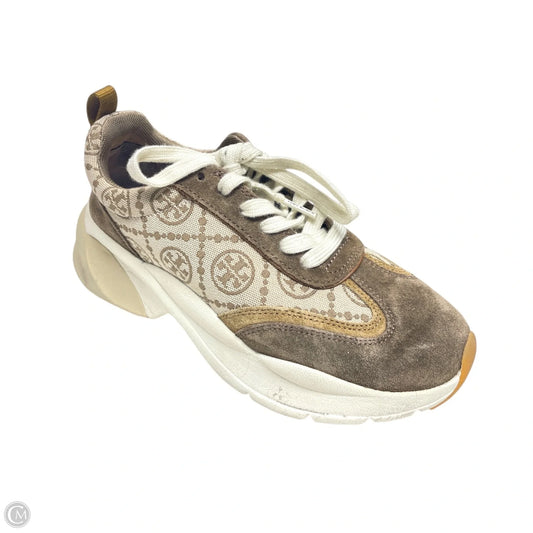 Shoes Designer By Tory Burch In Tan & White, Size: 6.5