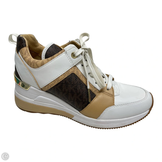Shoes Sneakers By Michael By Michael Kors In Tan & White, Size: 7