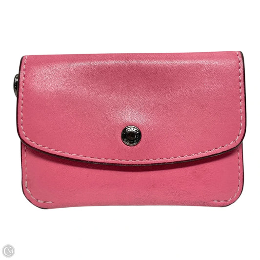 Coin Purse Designer By Coach, Size: Small