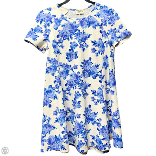 Dress Casual Short By Mumu In Blue & White, Size: S