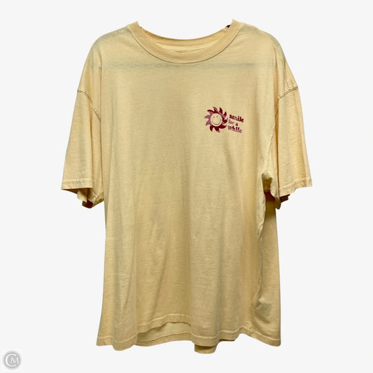 Top Short Sleeve Basic By Cotton On In Yellow, Size: Xl