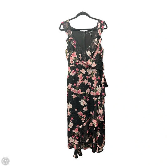 Dress Casual Midi By White House Black Market In Floral Print, Size: 10