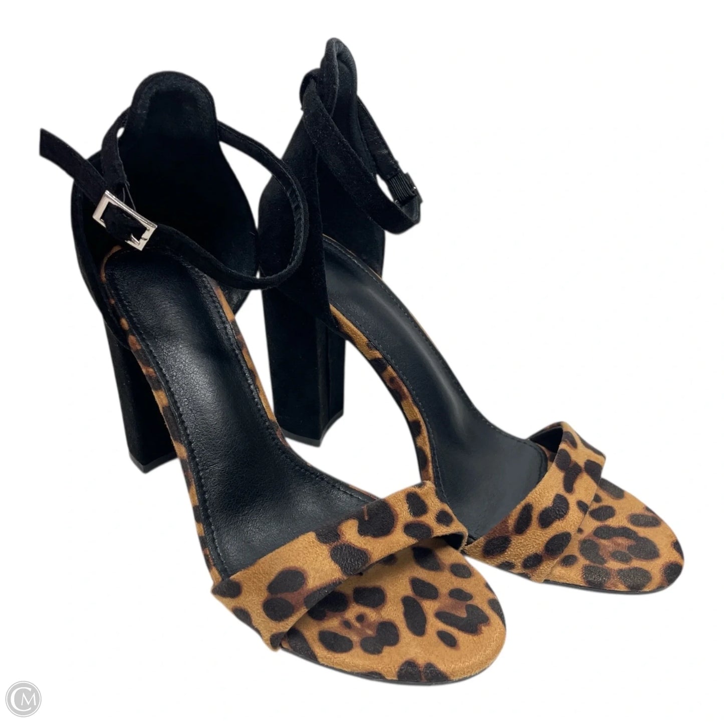 Shoes Heels Block By Clothes Mentor In Black & Brown, Size: 7.5