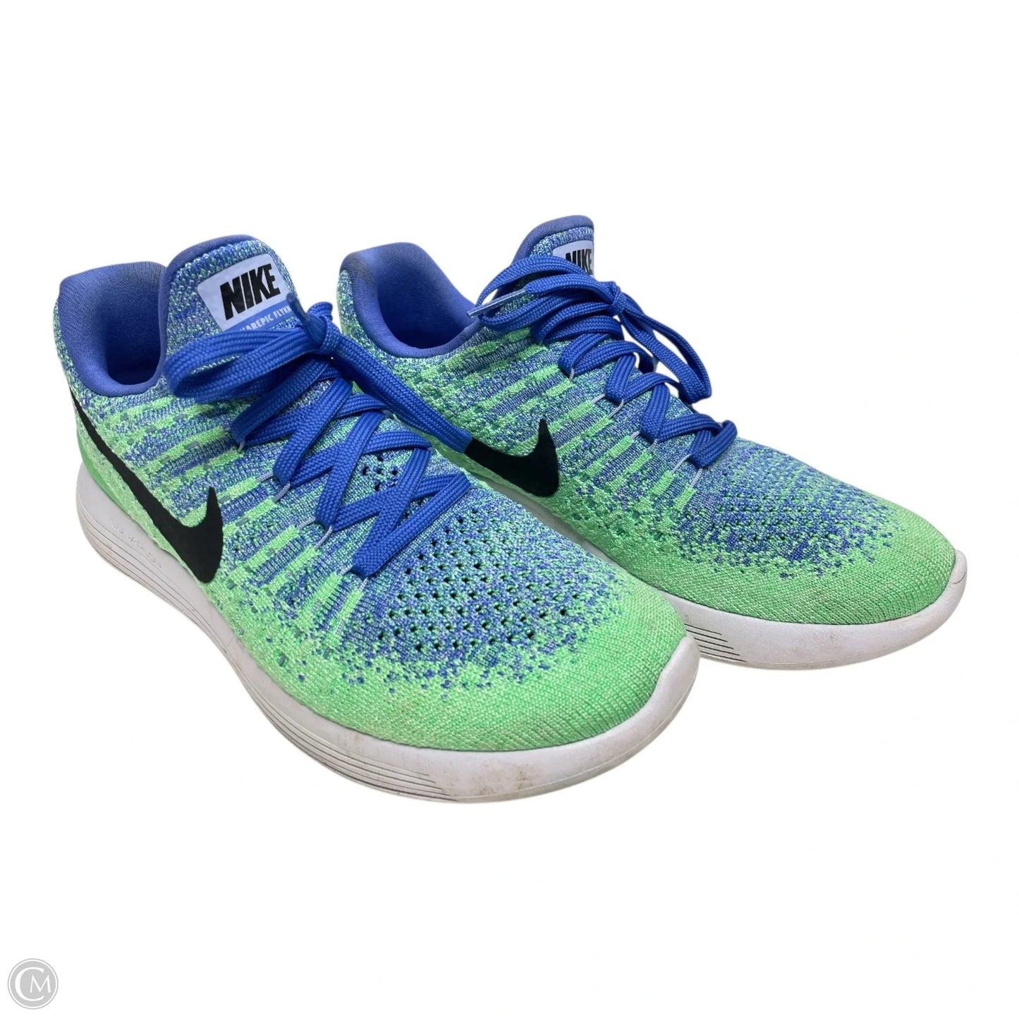 Shoes Athletic By Nike In Blue & Green, Size: 7