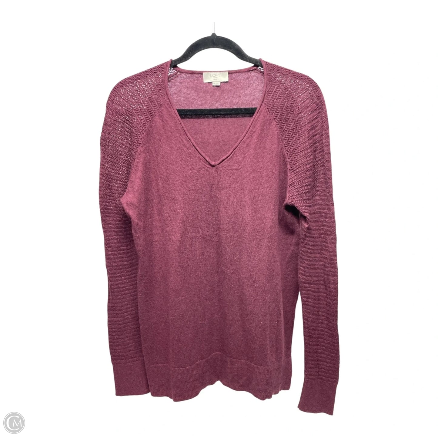 Top Long Sleeve By Loft In Red, Size: Mp
