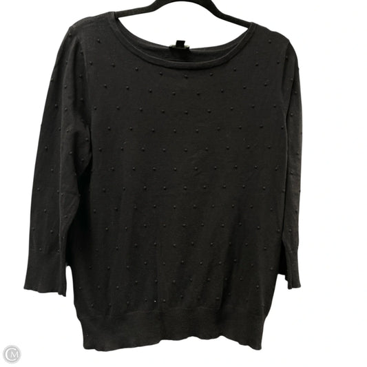 Top Long Sleeve By Ann Taylor In Black, Size: L