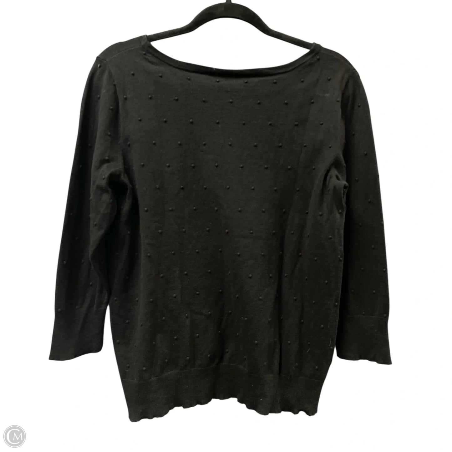 Top Long Sleeve By Ann Taylor In Black, Size: L