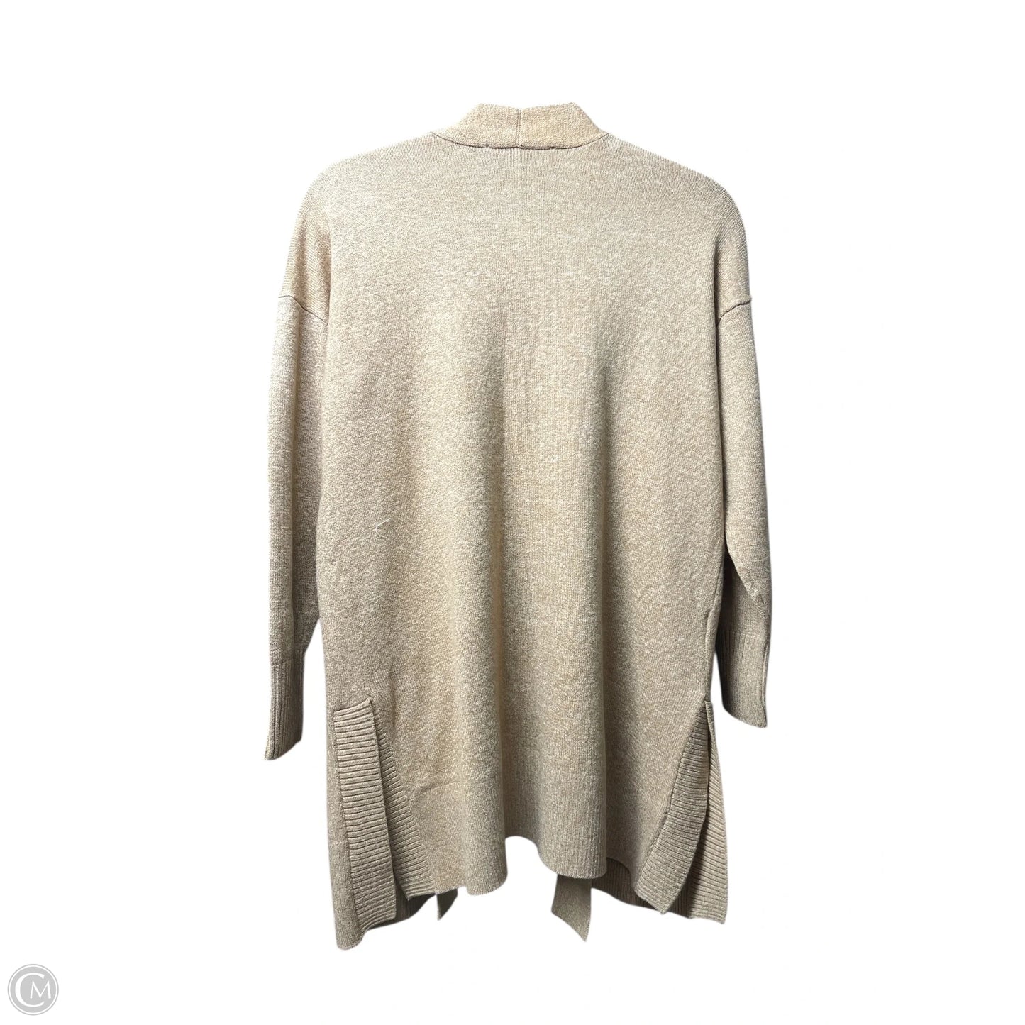 Sweater Cardigan By Loft In Tan, Size: Mp