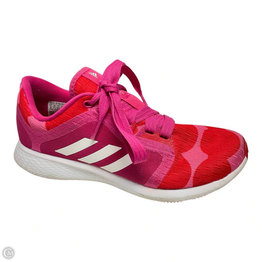 Shoes Athletic By Adidas In Pink & Red, Size: 9