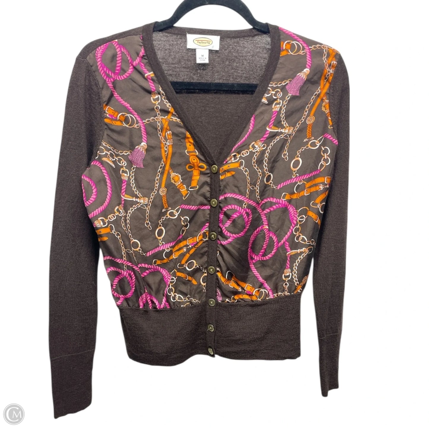 Top Long Sleeve By Talbots In Brown, Size: M