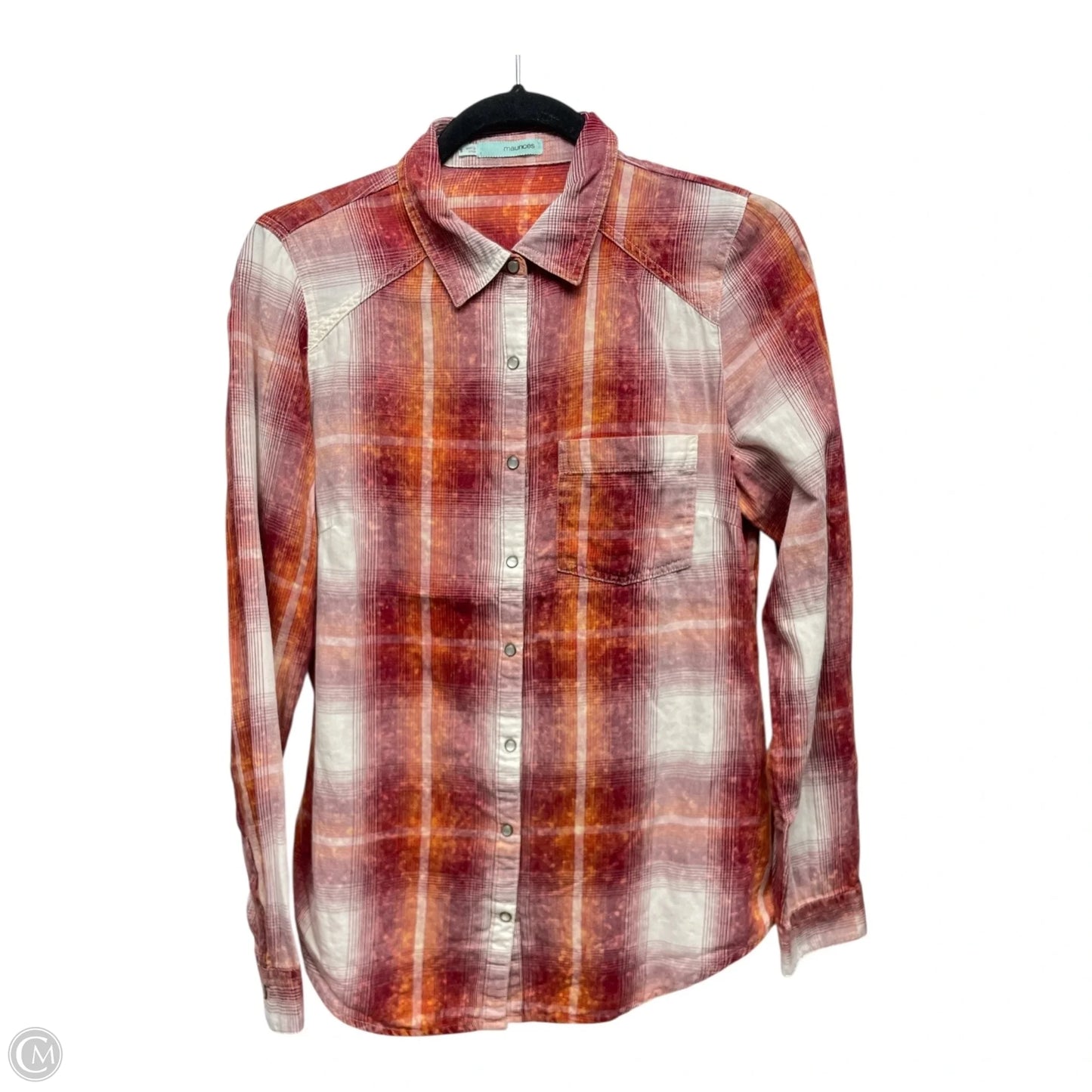 Top Long Sleeve By Maurices In Red, Size: S