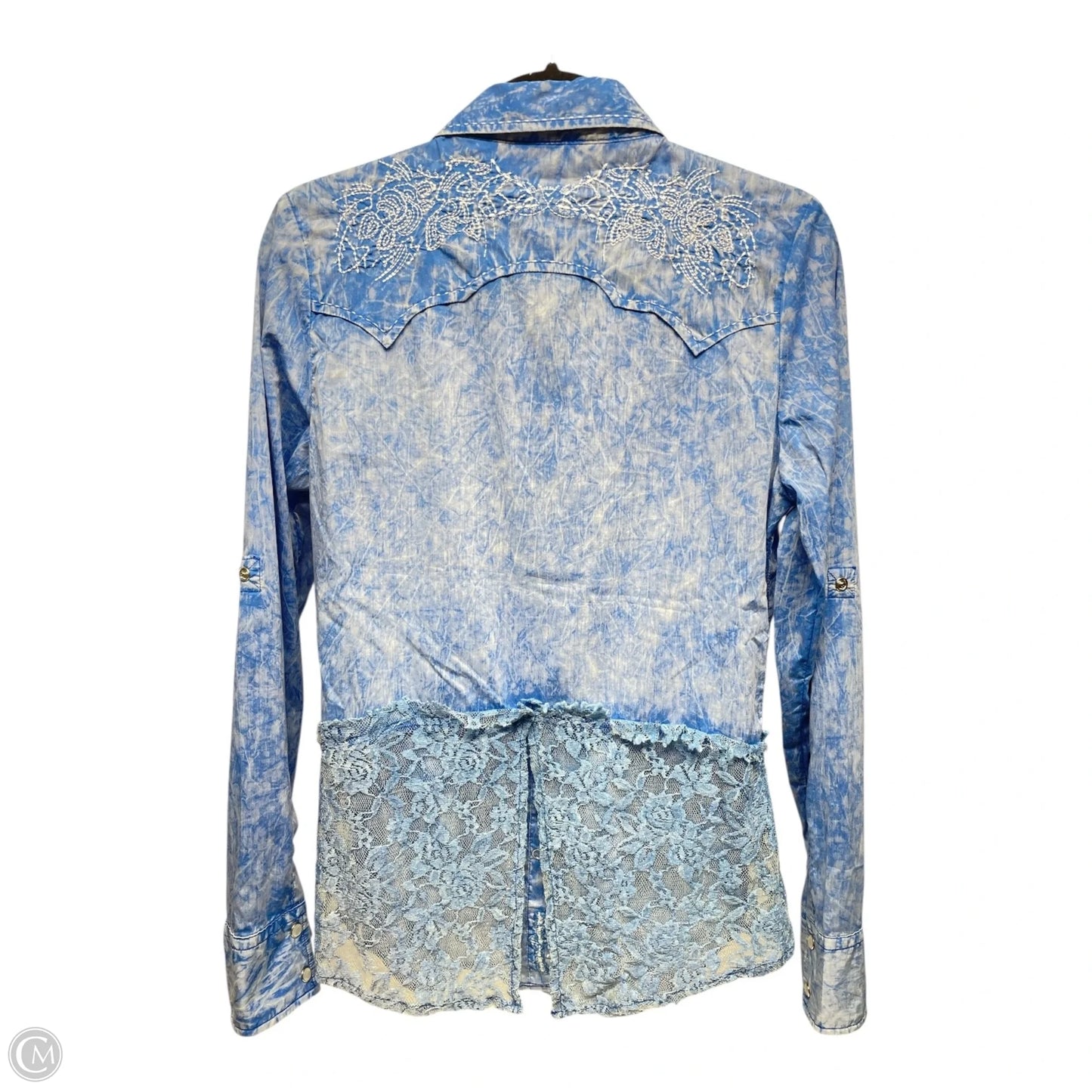 Top Long Sleeve By ROAR In Blue, Size: S