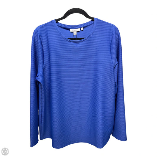 Top Long Sleeve By Chicos In Blue, Size: L