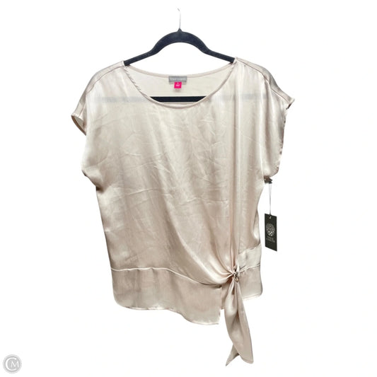 Top Short Sleeve By Vince Camuto In Cream, Size: S
