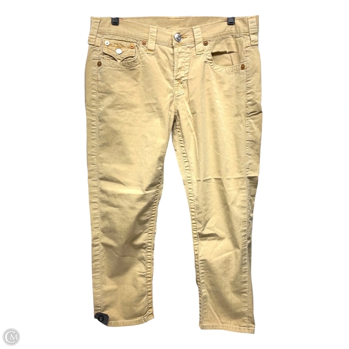 Pants Cropped By True Religion In Tan, Size: 8