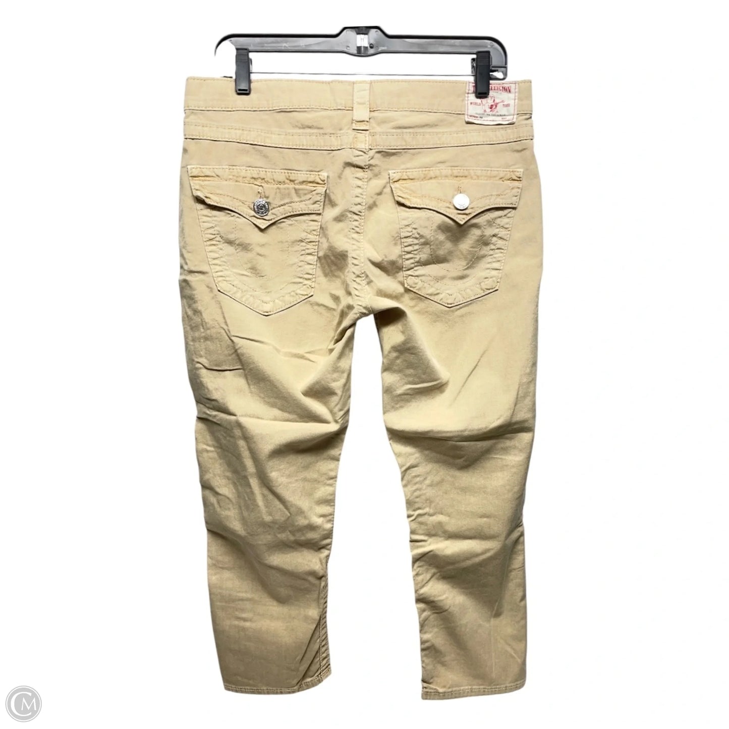 Pants Cropped By True Religion In Tan, Size: 8
