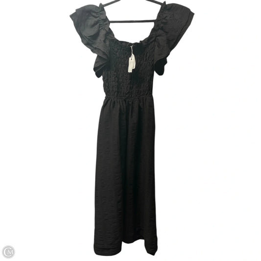 Dress Casual Midi By Miou Muse In Black, Size: S