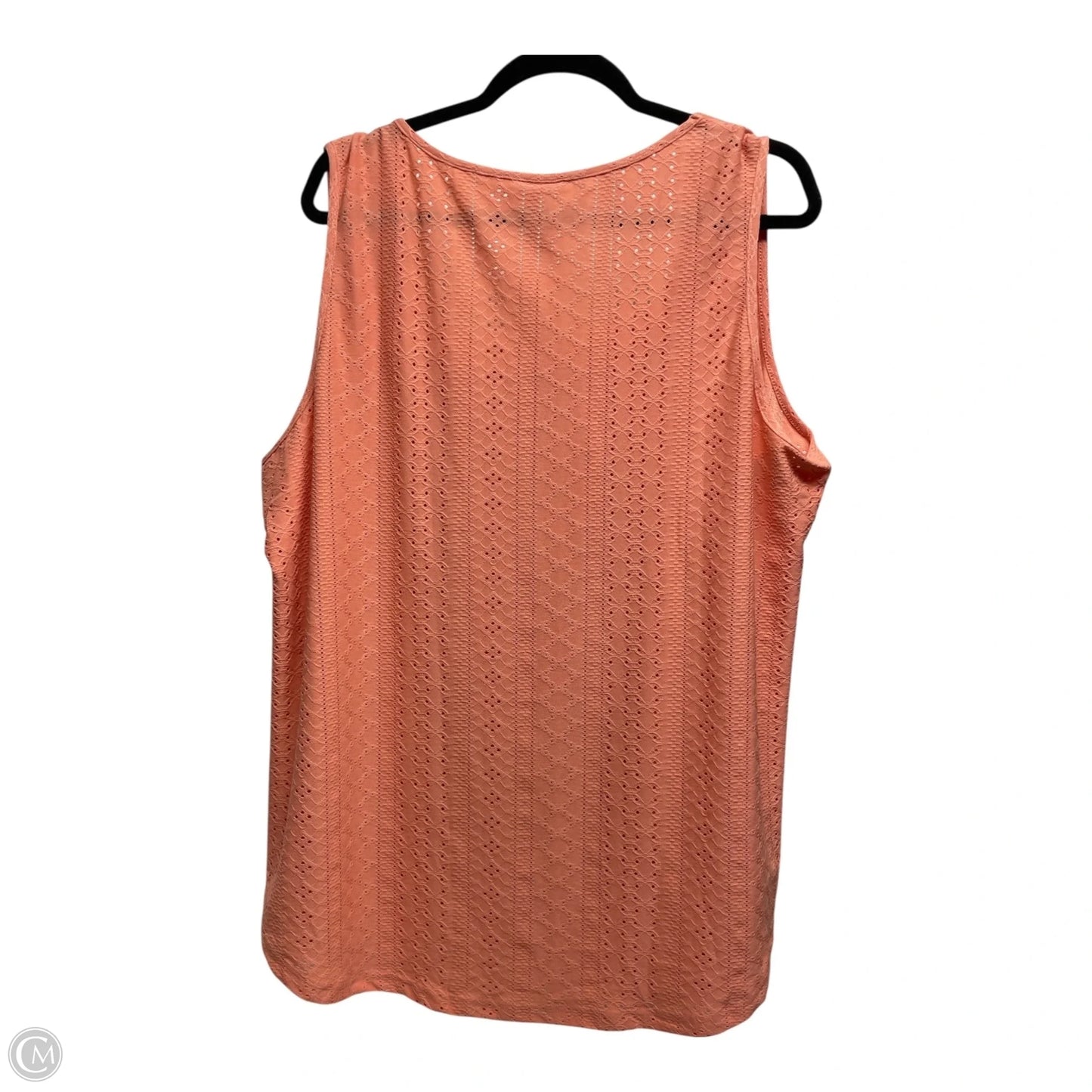 Top Sleeveless By Clothes Mentor In Orange, Size: 3x