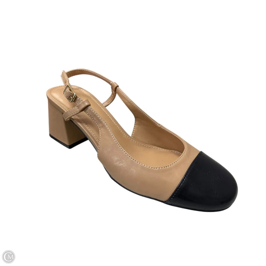 Shoes Heels Block By Madden Girl In Black & Tan, Size: 9