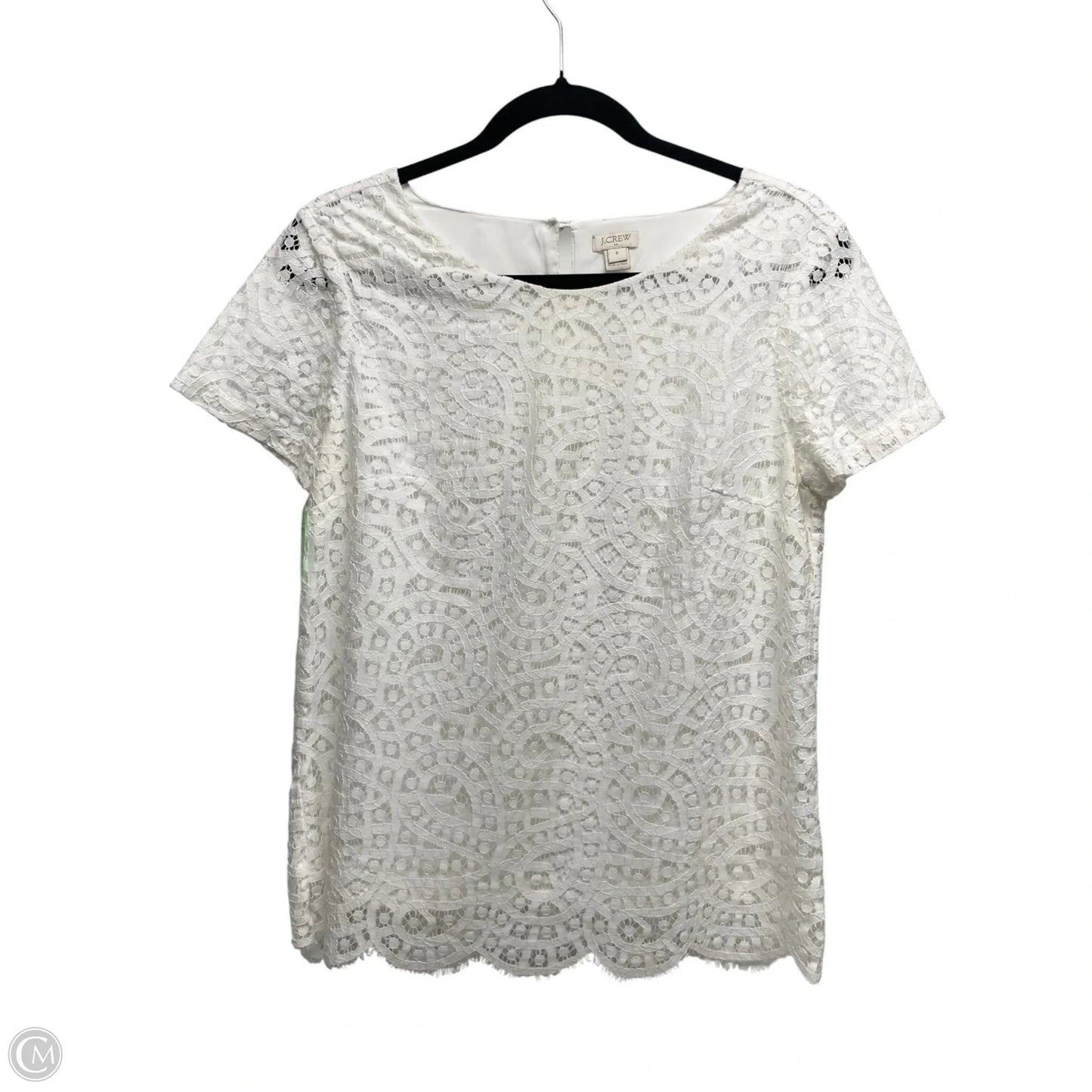 Top Short Sleeve By J. Crew In White, Size: 0