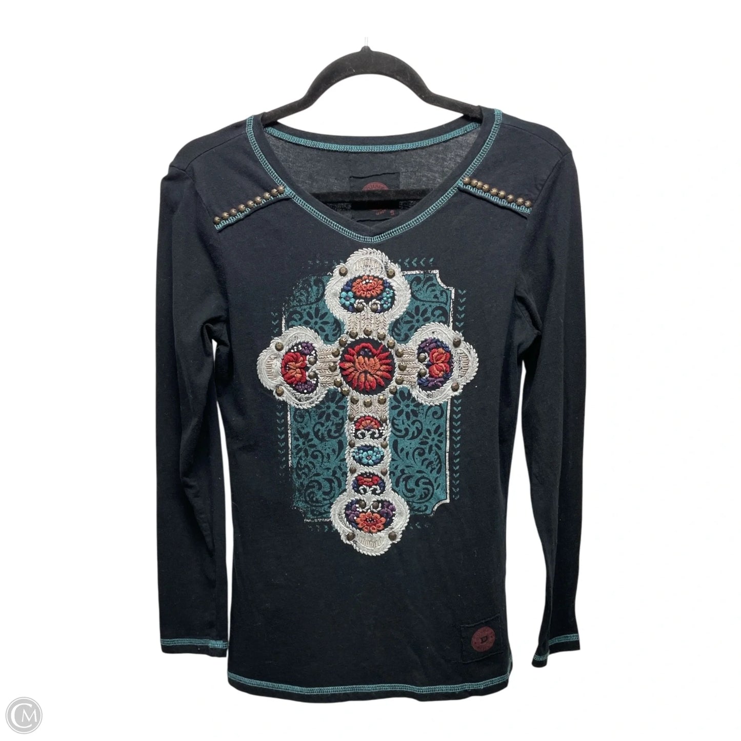 Top Long Sleeve By Double D Ranch In Blue, Size: S