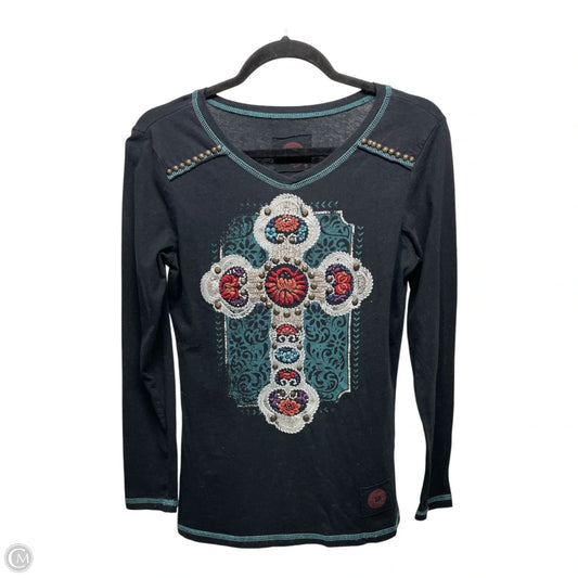 Top Long Sleeve By Double D Ranch In Blue, Size: S