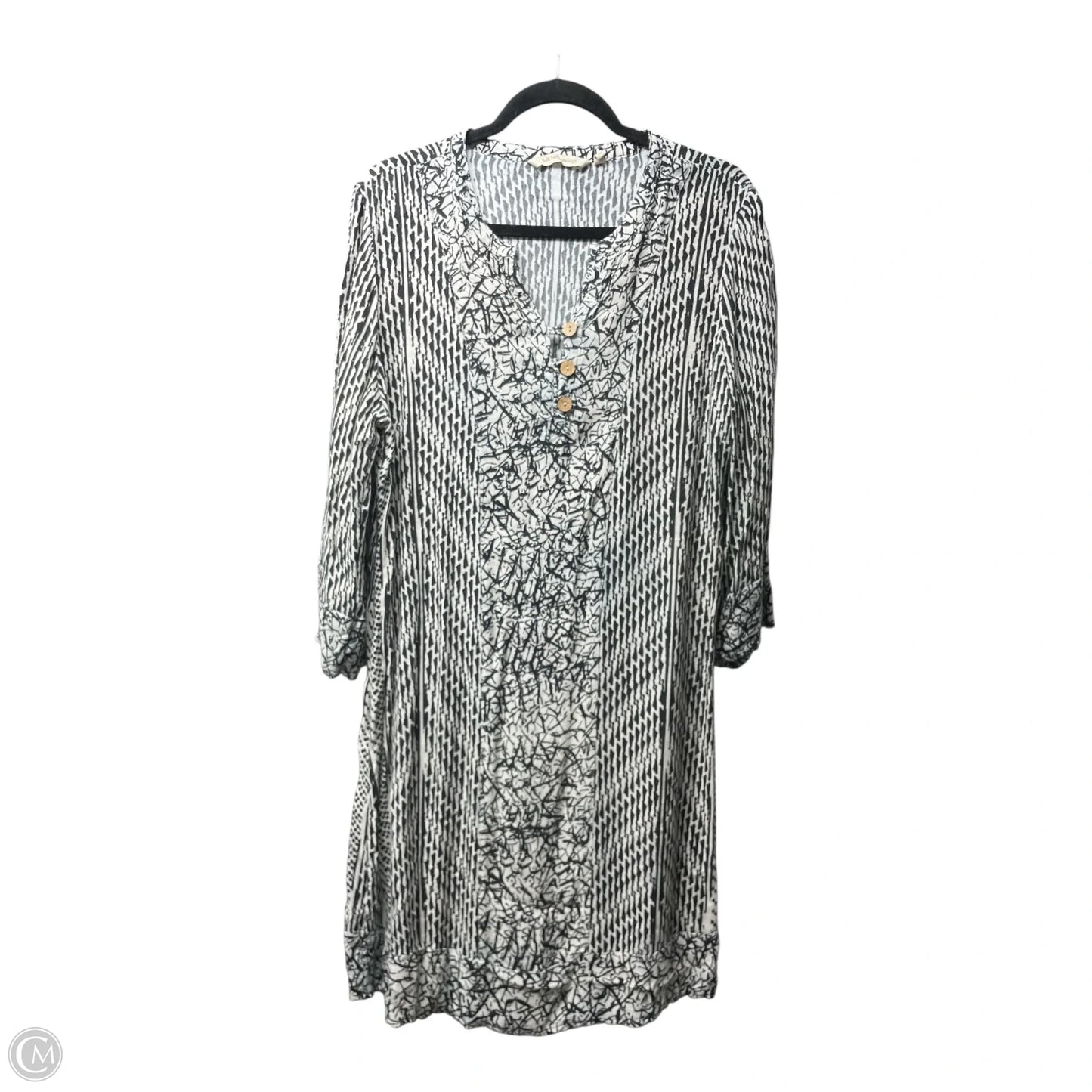 Dress Casual Short By Soft Surroundings In Black & White, Size: L