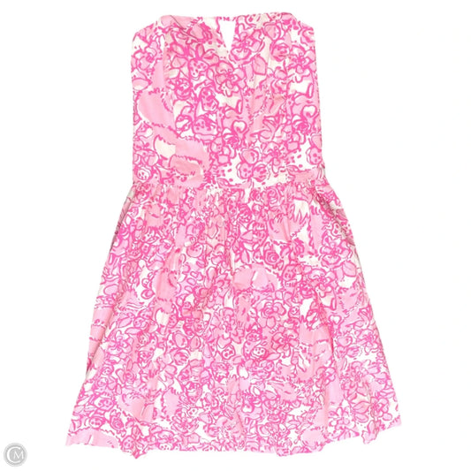 Dress Designer By Lilly Pulitzer In Pink & White, Size: 0