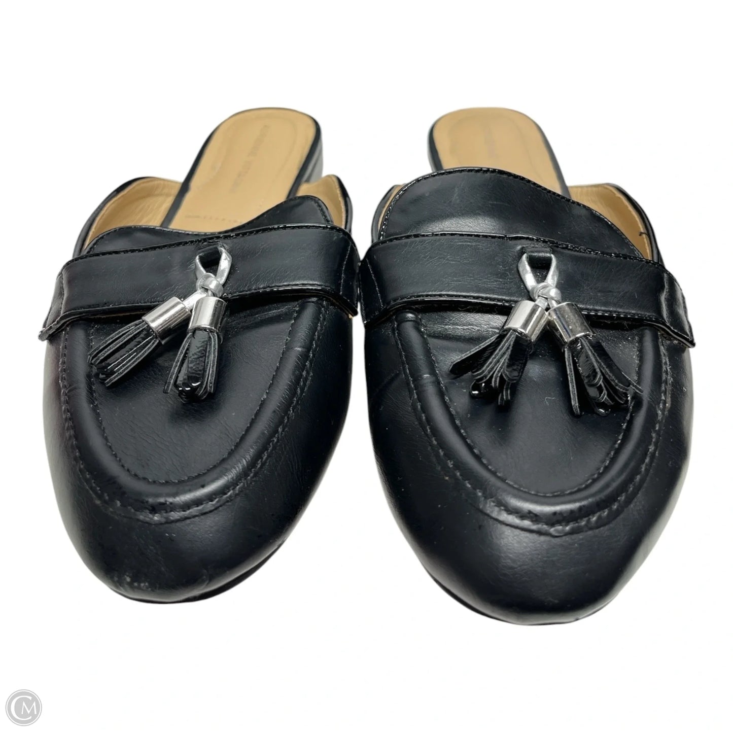 Shoes Flats By Adrienne Vittadini In Black & Tan, Size: 10