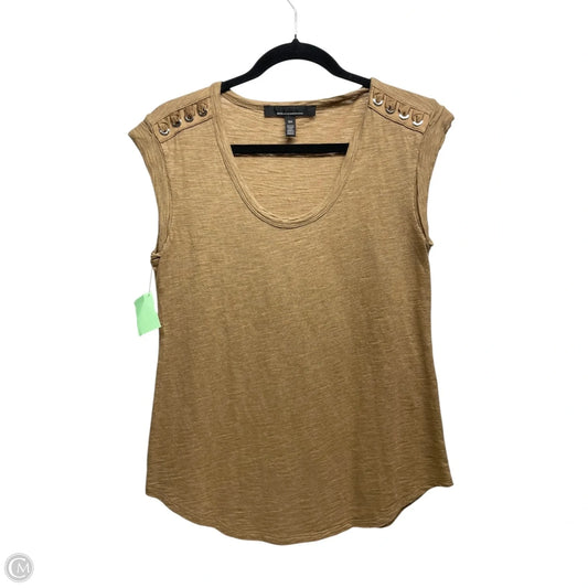 Top Short Sleeve By White House Black Market In Tan, Size: Xs