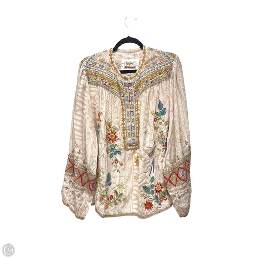 Top Long Sleeve Designer By Johnny Was In Floral Print, Size: Xxl